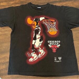 Anvil Kids Black and Red Basketball Graphic Tee